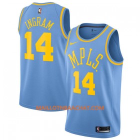 Maillot NBA Los Angeles Lakers Brandon Ingram 14 Nike 2017-18 Hardwood Classics Bleu Swingman - Homme